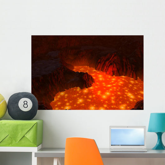 Lava Lake Wall Mural
