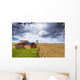 Farm with stormy sky Wall Mural