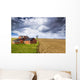 Farm with stormy sky Wall Mural