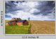 Farm with stormy sky Wall Mural