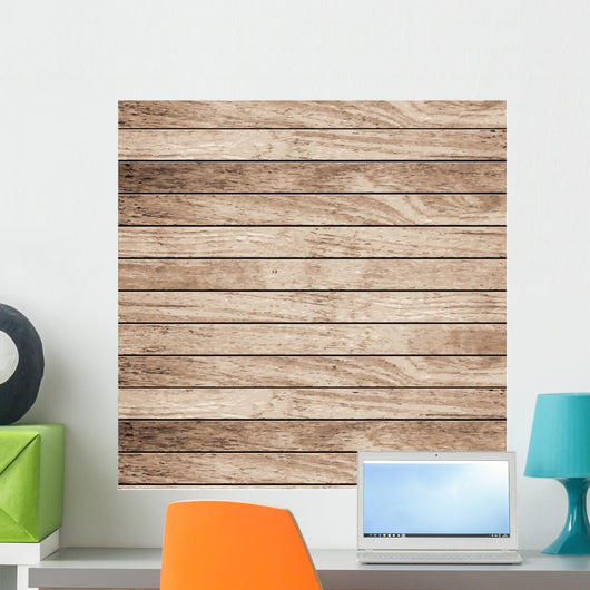 Vector wood plank background Wall Mural