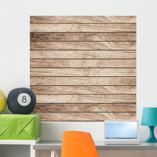 Vector wood plank background Wall Mural