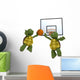 Tortoises Playing Basket Ball Wall Decal