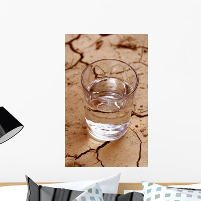 Drought Wall Decal shown on a wall
