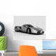 silvery sports car Wall Decal