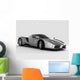 silvery sports car Wall Decal