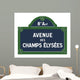 Plate Avenue Des Champs Elyses Wall Decal