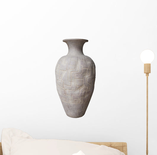 Large Pottery Floor Vase Wall Decal