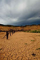 Empty Dam Drought Wall Decal