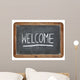 welcome on blackboard Wall Decal