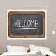 welcome on blackboard Wall Decal