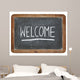welcome on blackboard Wall Decal
