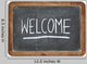welcome on blackboard Wall Decal