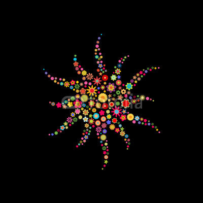 Sun Shape Made up Wall Decal