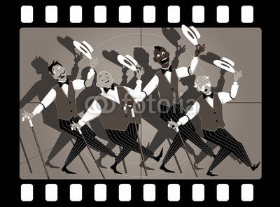 Quartet Singers Barbershop Genre Wall Decal