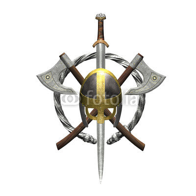 Viking Crest Wall Decal Design 2
