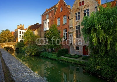 Canal and Bridge Wall Mural
