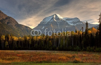 Mount Robson in autumn Wall Mural