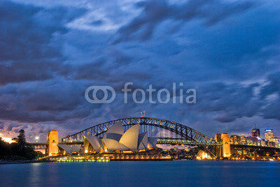 Sydney Harbour Twilight Wall Decal
