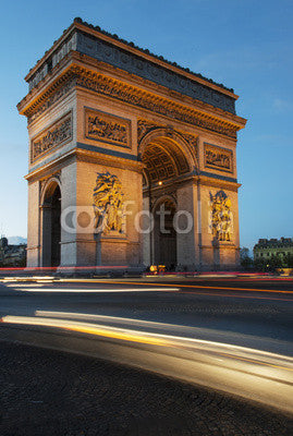 Paris, Arc de Triomphe by night Wall Mural