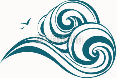 Waves decorative Wall Decal