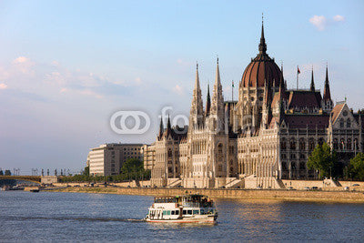 Hungarian Parliament Building in Budapest Wall Mural