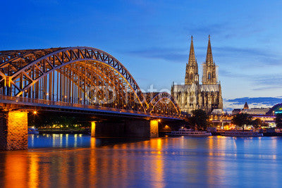 Cologne Cathedral and Hohenzollern Bridge Wall Mural