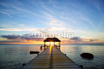Jetty Mauritius Island Wall Mural