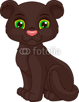 Panther Cub Wall Decal