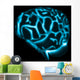 Gluhendes Brain Wall Mural