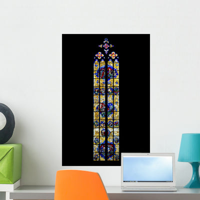 Gothic Church Window shown on a wall