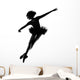 Female Ballerina Studio Landing Jump Wall Decal