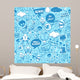 Graffiti Seamless Texture With Speech Bubbles Wall Decal