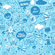 Graffiti Seamless Texture With Speech Bubbles Wall Decal