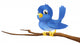 Bluebird on Tree Branch Wall Decal