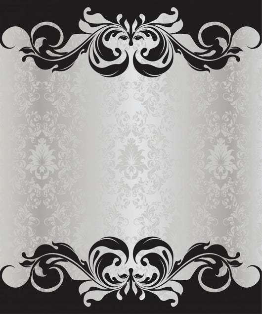 Elegant Vintage Damask Wedding Wall Decal