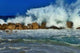 Wave Splashing Against Breakwater Wall Decal