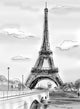 Parisian Streetseiffel Tower Illustration