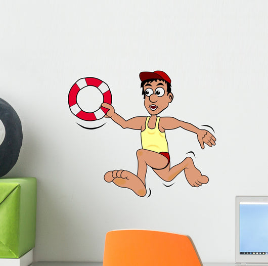 Rettungsschwimmer im Einsatz Wall Decal