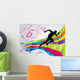 Running Man Wall Mural