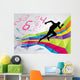 Running Man Wall Mural