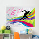 Running Man Wall Mural