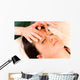 Woman Receives Facial Massage Wall Mural