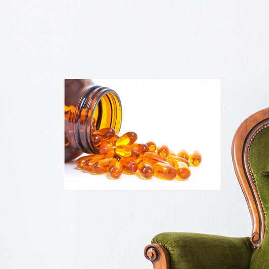Fish Oil Bottle and