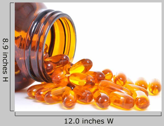 Fish Oil Bottle and