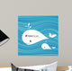 White Whale Paper Materials Wall Decal