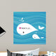 White Whale Paper Materials Wall Decal