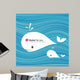 White Whale Paper Materials Wall Decal
