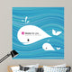 White Whale Paper Materials Wall Decal