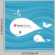 White Whale Paper Materials Wall Decal